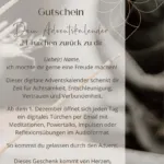 Gutschein spiritueller Adventskalender